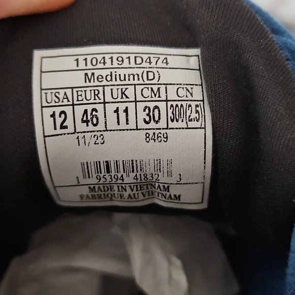 Brooks Glycerin 21 Mens Size 12 Blue Athletic Running Shoes 1104191D474 - Picture 12 of 12